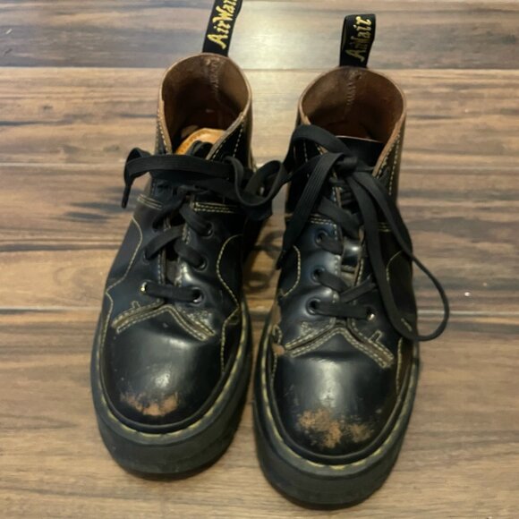 black dr martens platform boots - Picture 1 of 3